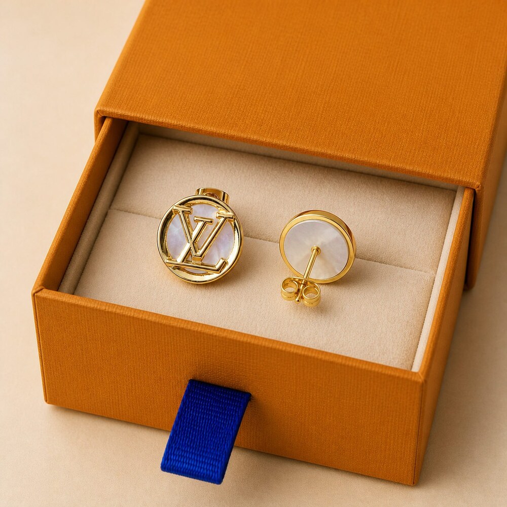 Louis Vuitton Signature Earrings Style 10 | New with Box - Picture 4 of 9